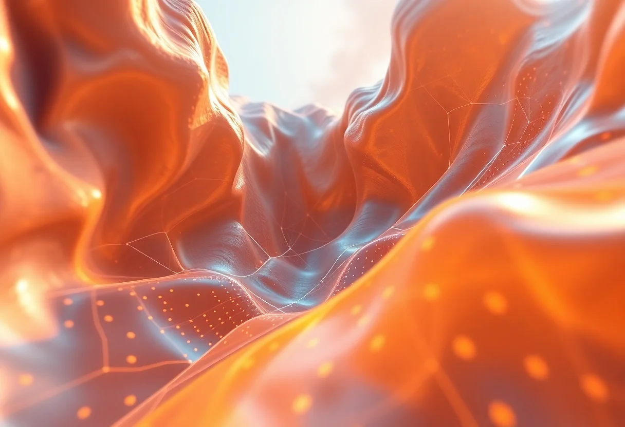 Abstract digital art representing NFTs and the metaverse
