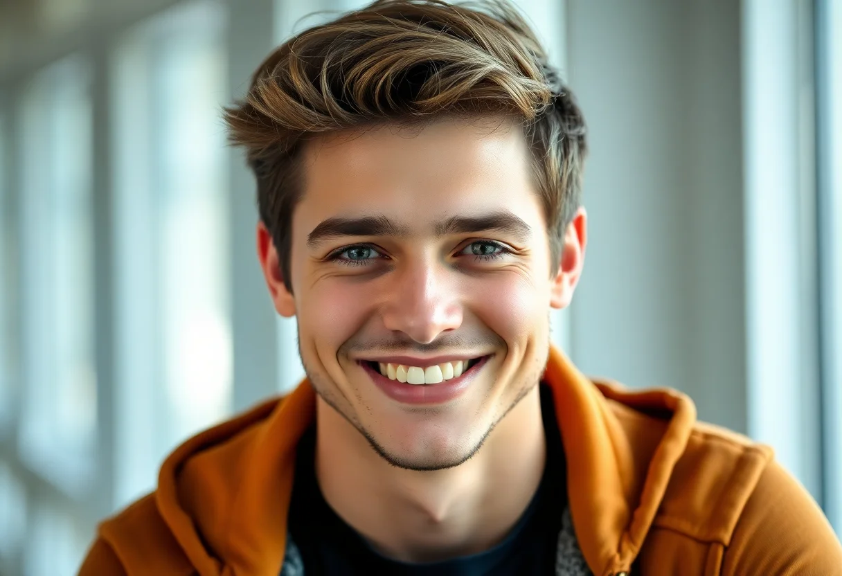 Portrait of a smiling young man